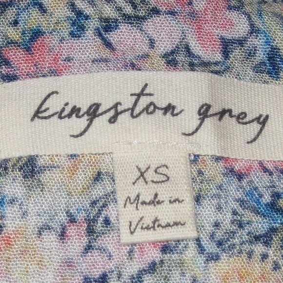 Kingston Grey Woven Ruffle Tank Top XS Floral NWT - Picture 4 of 5